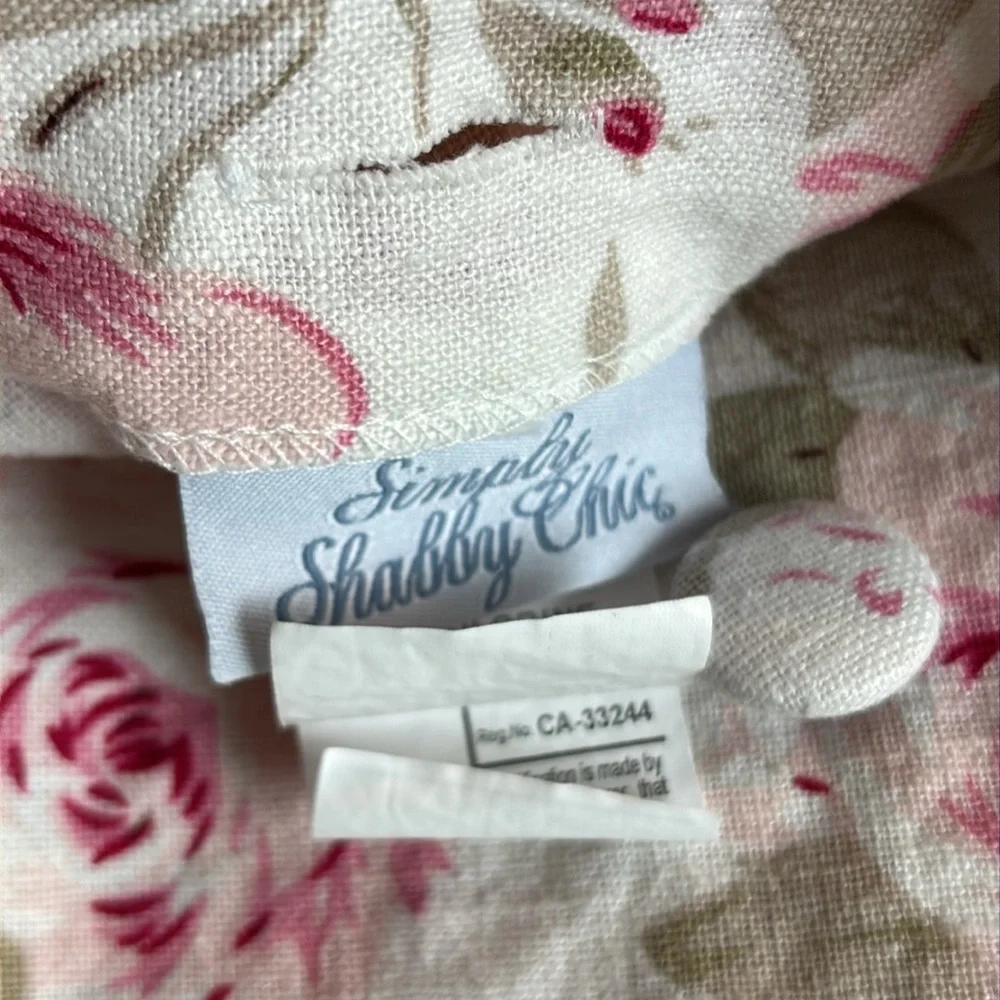 Simply Shabby Chic Pink and Cream Floral Fabric